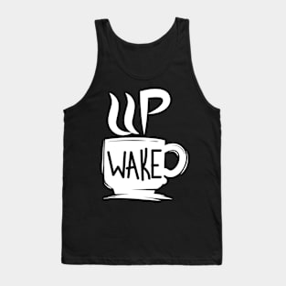 wake up white coffee Tank Top